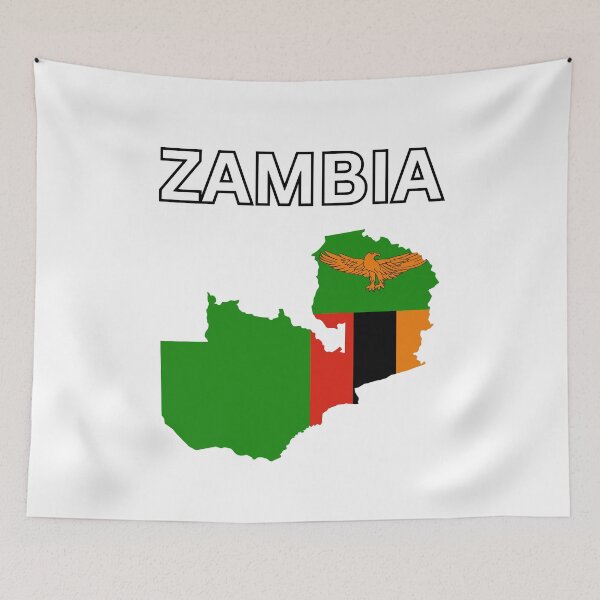 Item preview, Zambia Flag Map designed and sold by atomstartup.