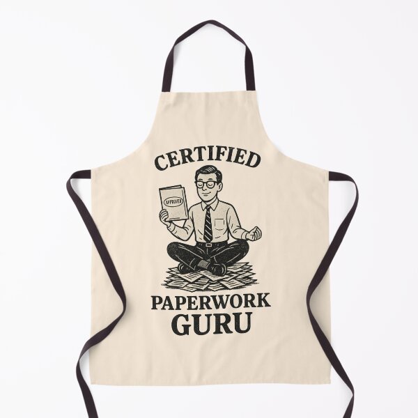 Item preview, Copy of Certified Paperwork Guru - vintage Office Meditation designed and sold by atihca.