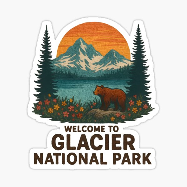 Artikel-Vorschau von Willkommen im Embroidery Glacier National USA Park, designt und verkauft von Blok45.