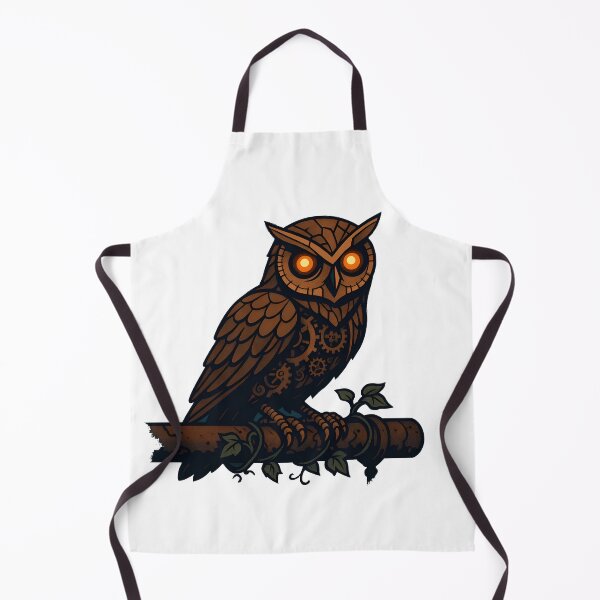Item preview, Steampunk Owl with Glowing Eyes on a Branch designed and sold by 良心創作.