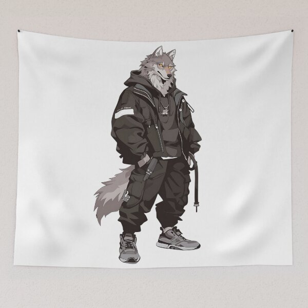 Item preview, Streetwear Wolf Edgy Look designed and sold by bapupa.