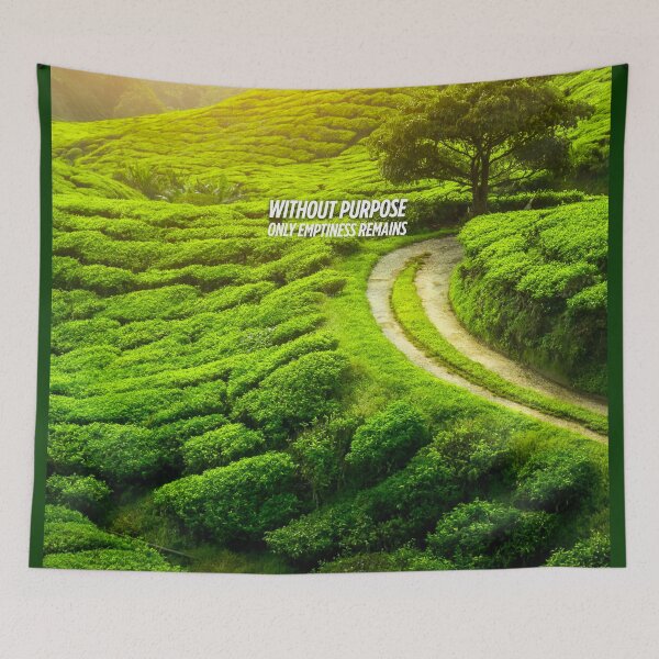 Item preview, Serene Green Tea Garden Design with Motivational Quote – Nature-Inspired Art for Mindful Souls and Truth Seekers designed and sold by knalpot-design.