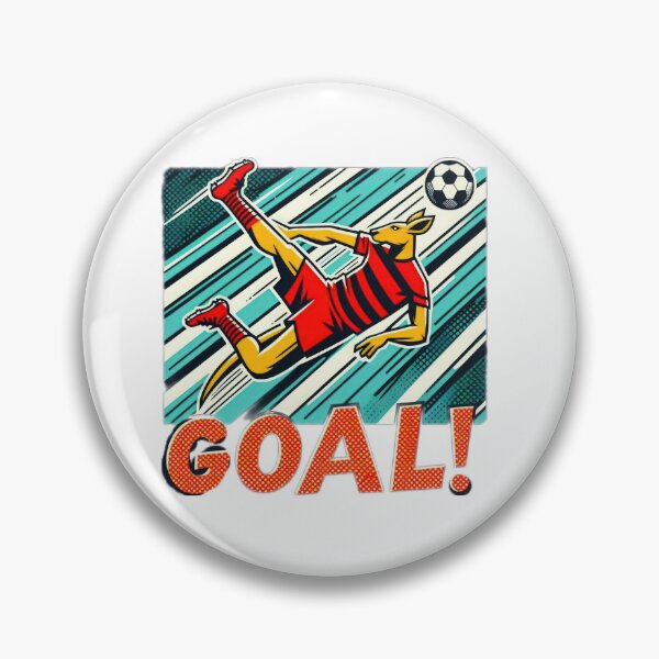 Item preview, football soccer kangaroo with a football,Football Player ,soccer art,animal playing soccer designed and sold by Expressions-Sel.