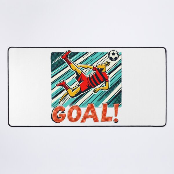 Item preview, football soccer kangaroo with a football,Football Player ,soccer art,animal playing soccer designed and sold by Expressions-Sel.