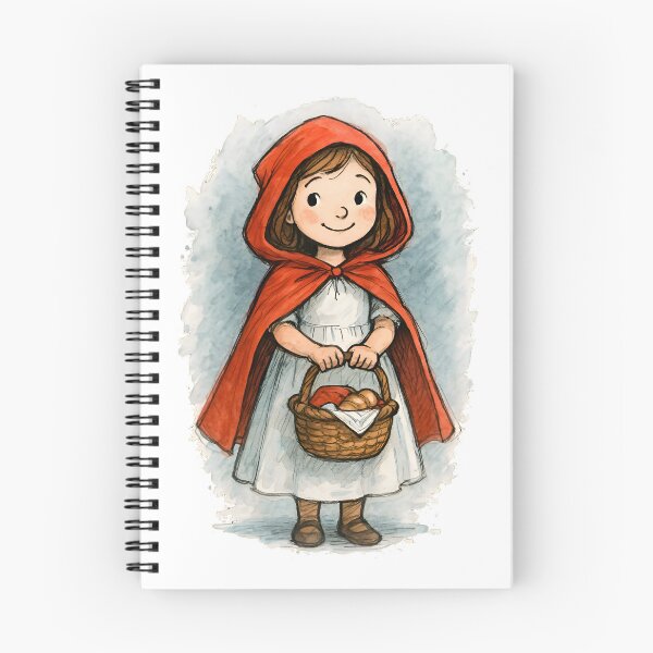 Item preview, Adorable Little Red Riding Hood in Watercolor Style designed and sold by 良心創作.