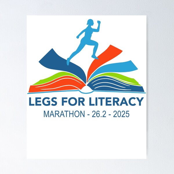 Item preview, Legs for Literacy Marathon – 2025 designed and sold by Moritz Schwäble.