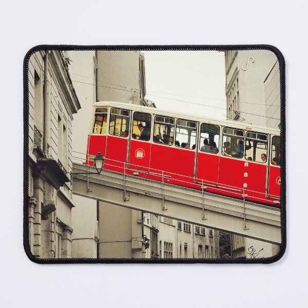 Item preview, Lyon Funicular in Selective Color - Vieux Lyon to Fourviere Hill designed and sold by CarolinaReina.