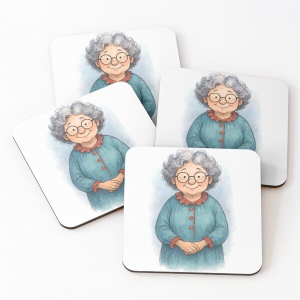 Item preview, Sweet Fairytale Grandma in Watercolor Style designed and sold by 良心創作.