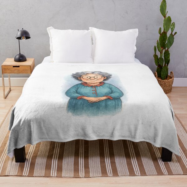 Item preview, Sweet Fairytale Grandma in Watercolor Style designed and sold by 良心創作.