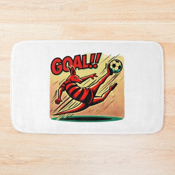 Item preview, football soccer kangaroo with a football,Football Player ,soccer art,animal playing soccer designed and sold by Expressions-Sel.