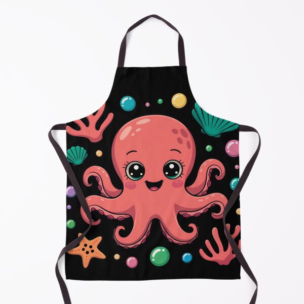 Item preview, Kawaii Pink Octopus designed and sold by MadCatPrints.
