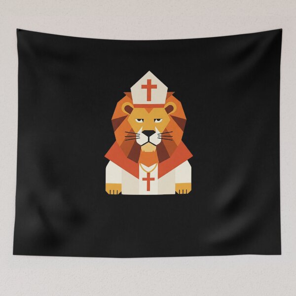 Item preview, Divinus Leo – The Papal Roar" | EgyApe Surreal art designed and sold by egyape ⭐⭐⭐⭐⭐.