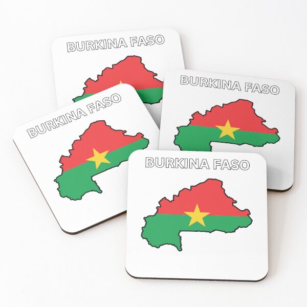 Item preview, Burkina Faso Flag Map Design designed and sold by atomstartup.