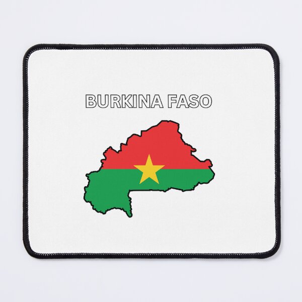 Item preview, Burkina Faso Flag Map Design designed and sold by atomstartup.