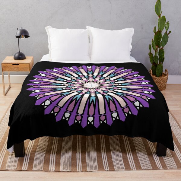 Item preview, Purple Sun Mandala Mosaic Pattern Design designed and sold by Tarjiart.