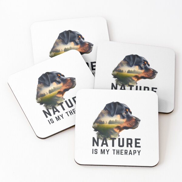 Item preview, Nature is My Therapy - Rottweiler Double Exposure designed and sold by ShadowAndSlate.