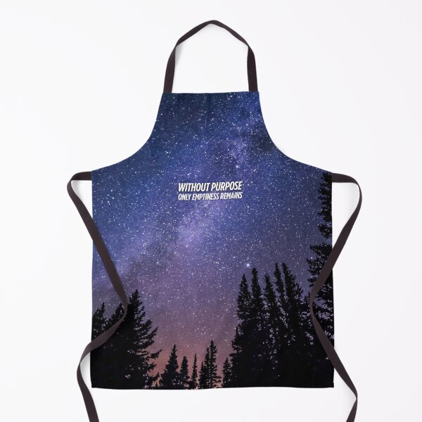 Item preview, Starry Reddish-Purple Night Sky with Inspiring Quote: "Without Purpose, Only Emptiness Remains" – Cosmic Nature Art designed and sold by knalpot-design.