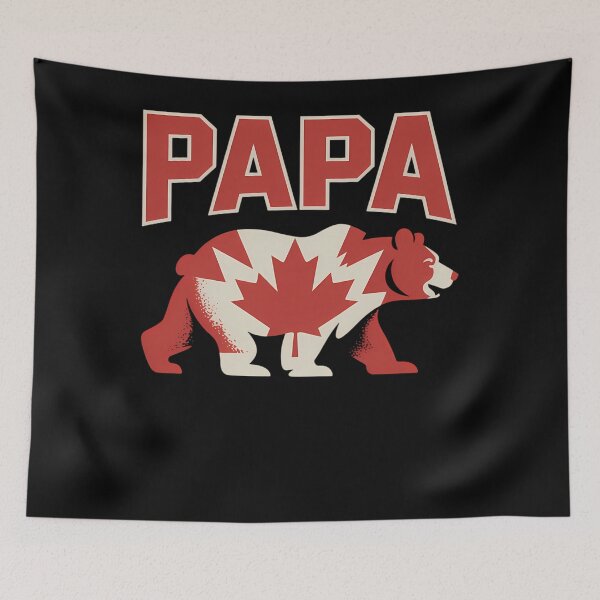 Item preview, Canada Flag Papa Bear Funny Canadian Dad Father's Day Gift designed and sold by brynatshop.