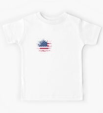 Splat of USA Flag Kids Tee