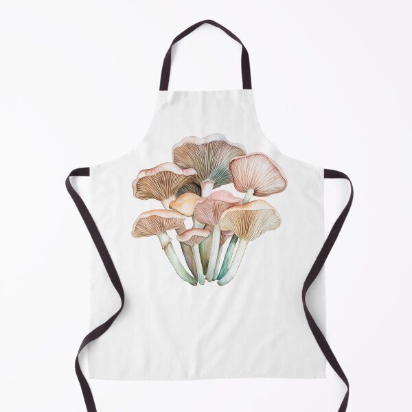Item preview, Watercolor Oyster Mushroom Cluster – Natural Woodland Cutout Art designed and sold by EmeraldeaArt.