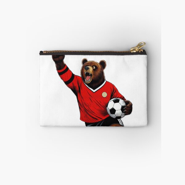 Item preview,  football soccer bear fan with a football,Football Player ,soccer art,animal playing soccer designed and sold by Expressions-Sel.