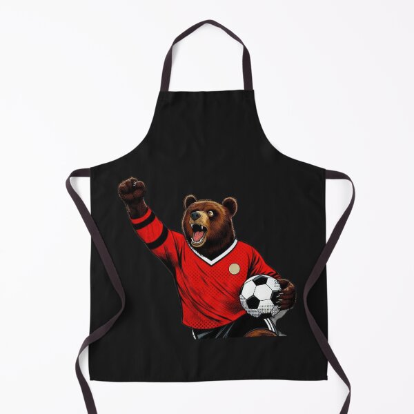 Item preview, football soccer bear fan with a football,Football Player ,soccer art,animal playing soccer designed and sold by Expressions-Sel.