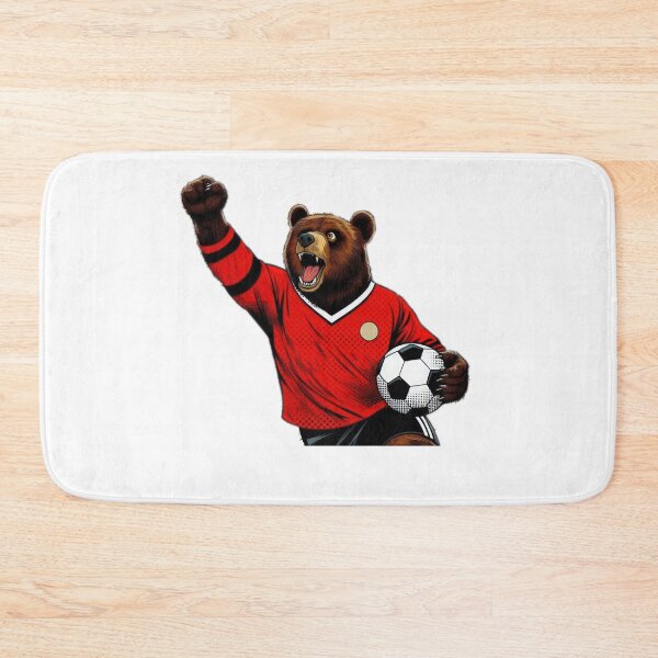 Item preview,  football soccer bear fan with a football,Football Player ,soccer art,animal playing soccer designed and sold by Expressions-Sel.