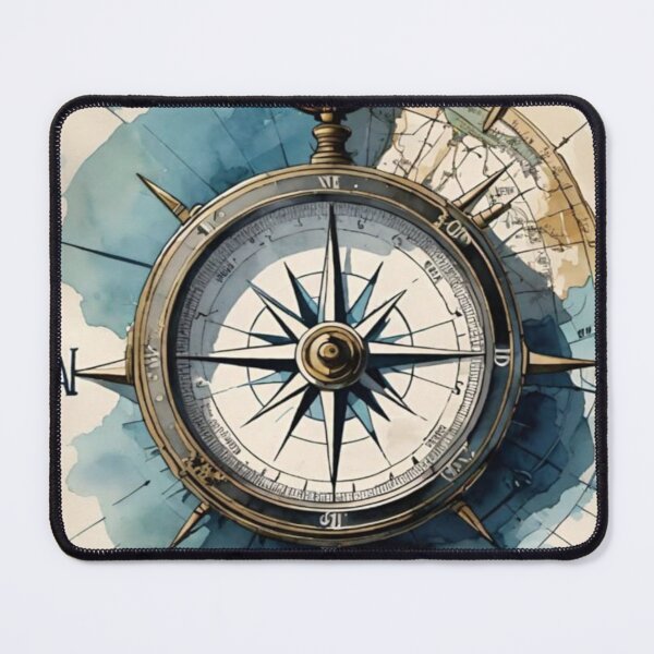 Item preview, vintage design compass drawing designed and sold by NivyasArtistry.
