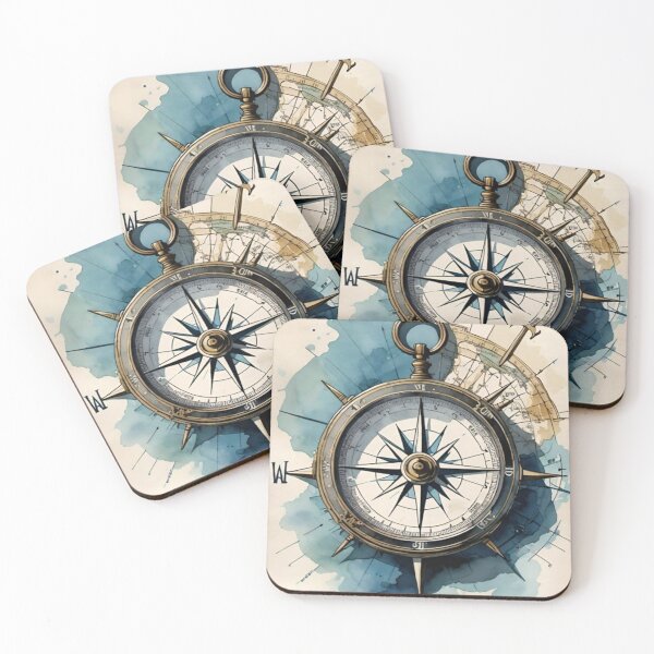 Item preview, vintage design compass drawing designed and sold by NivyasArtistry.