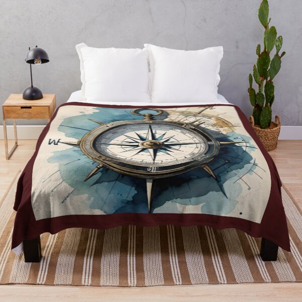 Item preview, vintage design compass drawing designed and sold by NivyasArtistry.
