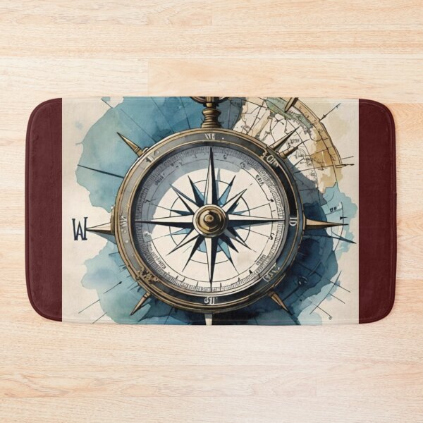 Item preview, vintage design compass drawing designed and sold by NivyasArtistry.
