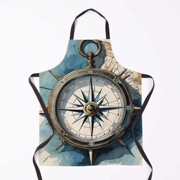 Item preview, vintage design compass drawing designed and sold by NivyasArtistry.