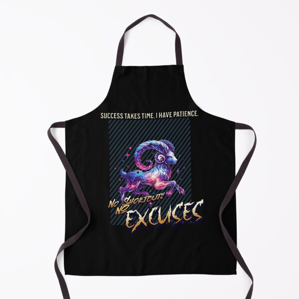 Item preview, No Shortcuts No Excuses – Capricorn Galaxy Motivational Art designed and sold by NSB-Design.