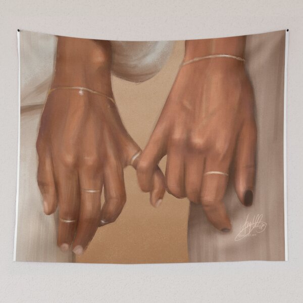Item preview, sapphic hands painting designed and sold by anghsart.