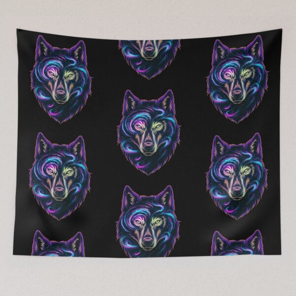 Item preview, Galaxy Wol's Head designed and sold by MadCatPrints.