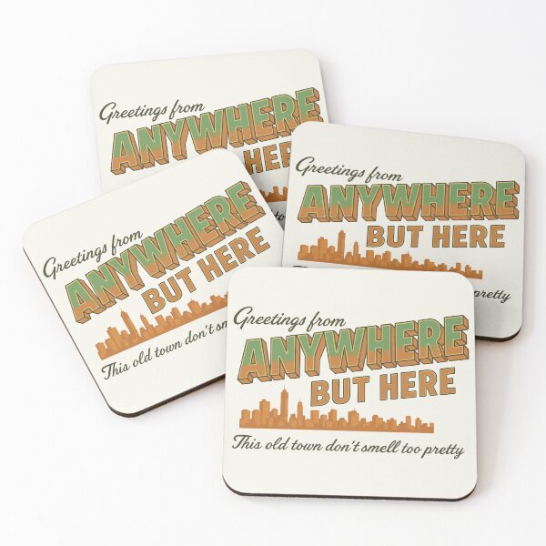 Item preview, Anywhere But Here – Lyric Inspired Retro Postcard Art designed and sold by ChezDezigns.