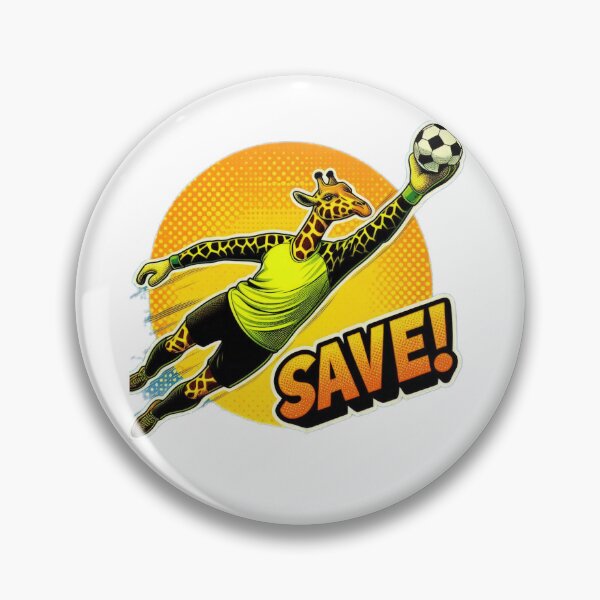 Item preview, football soccer giraffe goalkeeper with a football,Football Player ,soccer art,animal playing soccer designed and sold by Expressions-Sel.