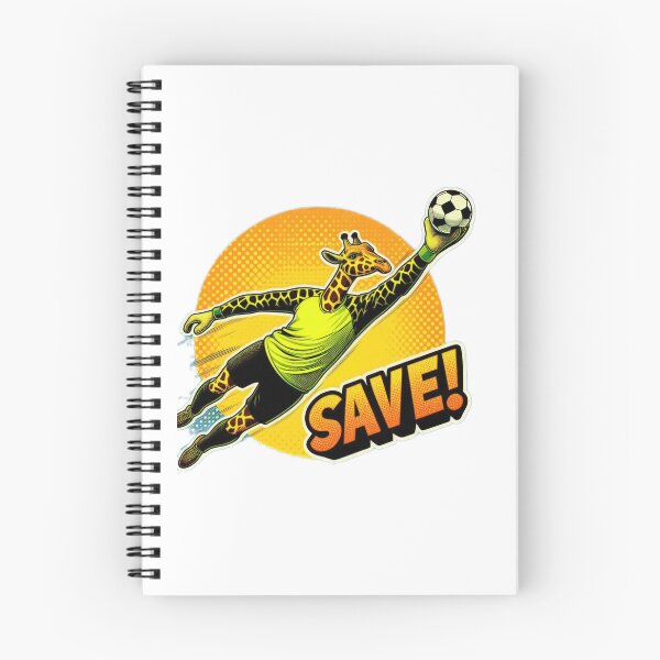 Item preview, football soccer giraffe goalkeeper with a football,Football Player ,soccer art,animal playing soccer designed and sold by Expressions-Sel.