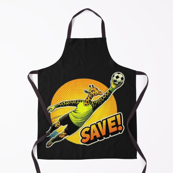 Item preview, football soccer giraffe goalkeeper with a football,Football Player ,soccer art,animal playing soccer designed and sold by Expressions-Sel.