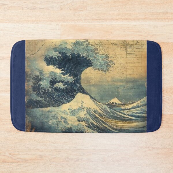 Item preview, beautiful vintage design tsunami drawing designed and sold by NivyasArtistry.