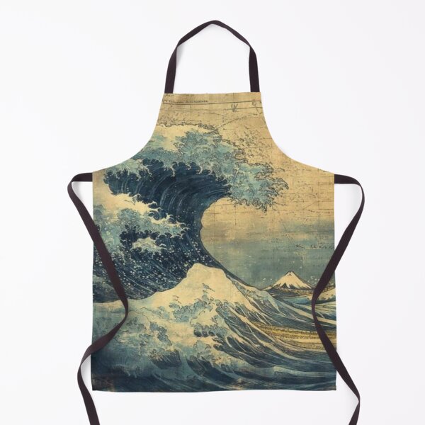 Item preview, beautiful vintage design tsunami drawing designed and sold by NivyasArtistry.