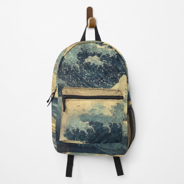 Item preview, beautiful vintage design tsunami drawing designed and sold by NivyasArtistry.
