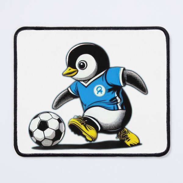 Item preview, football soccer penguin with a football,Football Player ,soccer art,animal playing soccer designed and sold by Expressions-Sel.