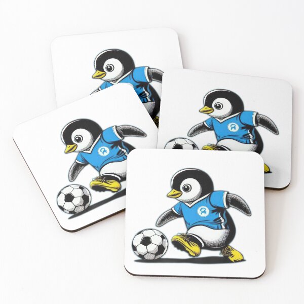 Item preview,  football soccer penguin with a football,Football Player ,soccer art,animal playing soccer designed and sold by Expressions-Sel.