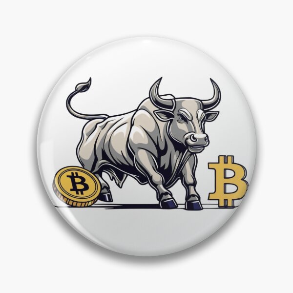 Item preview, Silver Bull Power – Bitcoin Dominance Art designed and sold by Crypto Threads.