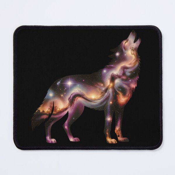 Item preview, Galaxy Wolf Silhouette designed and sold by MadCatPrints.