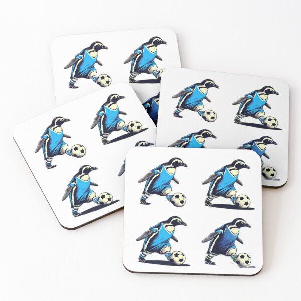Item preview,  football soccer penguins with a football pattern ,Football Player ,soccer art,animal playing soccer designed and sold by Expressions-Sel.
