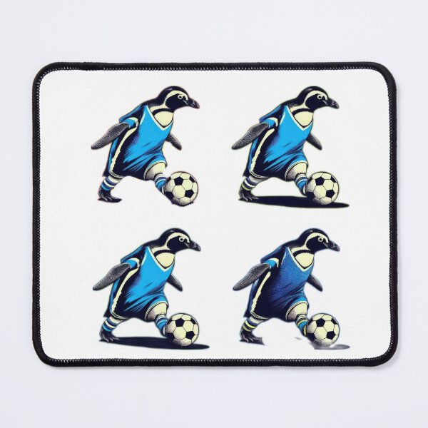 Item preview, football soccer penguins with a football pattern ,Football Player ,soccer art,animal playing soccer designed and sold by Expressions-Sel.