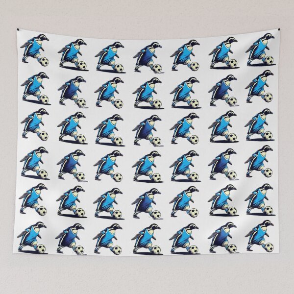 Item preview,  football soccer penguins with a football pattern ,Football Player ,soccer art,animal playing soccer designed and sold by Expressions-Sel.