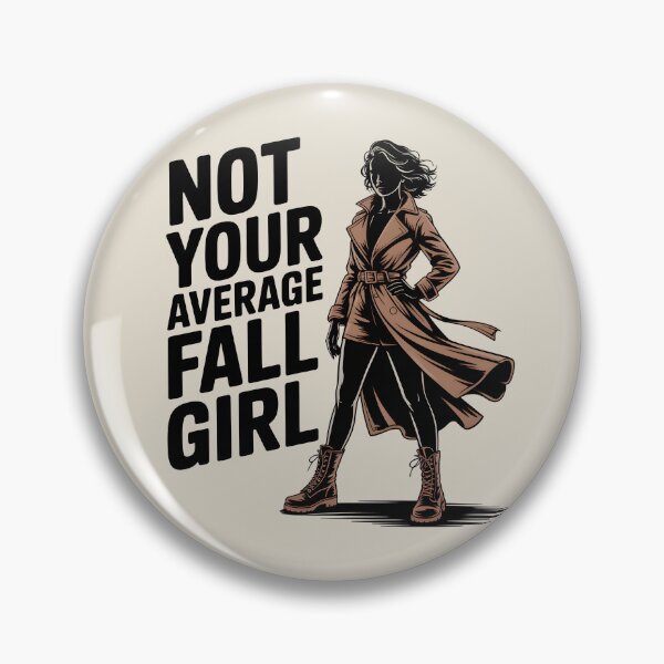 Item preview, Not Your Average Fall Girl - Bold Autumn Attitude Design designed and sold by Jollys-ArtShop.